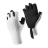 Half-Finger Cycling Gloves with Padded Palms in White