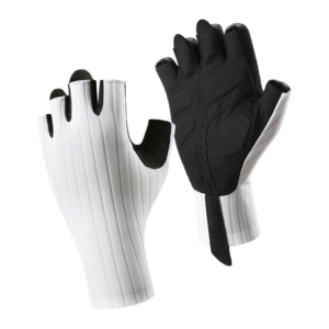 Half-Finger Cycling Gloves with Padded Palms in White