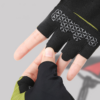 Green Half-Finger Exercise Gloves with Textured Palm